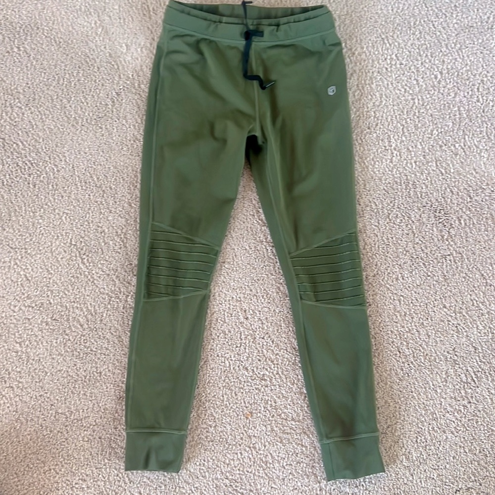 Born Primitive Women Medium, Green Moto Leggings